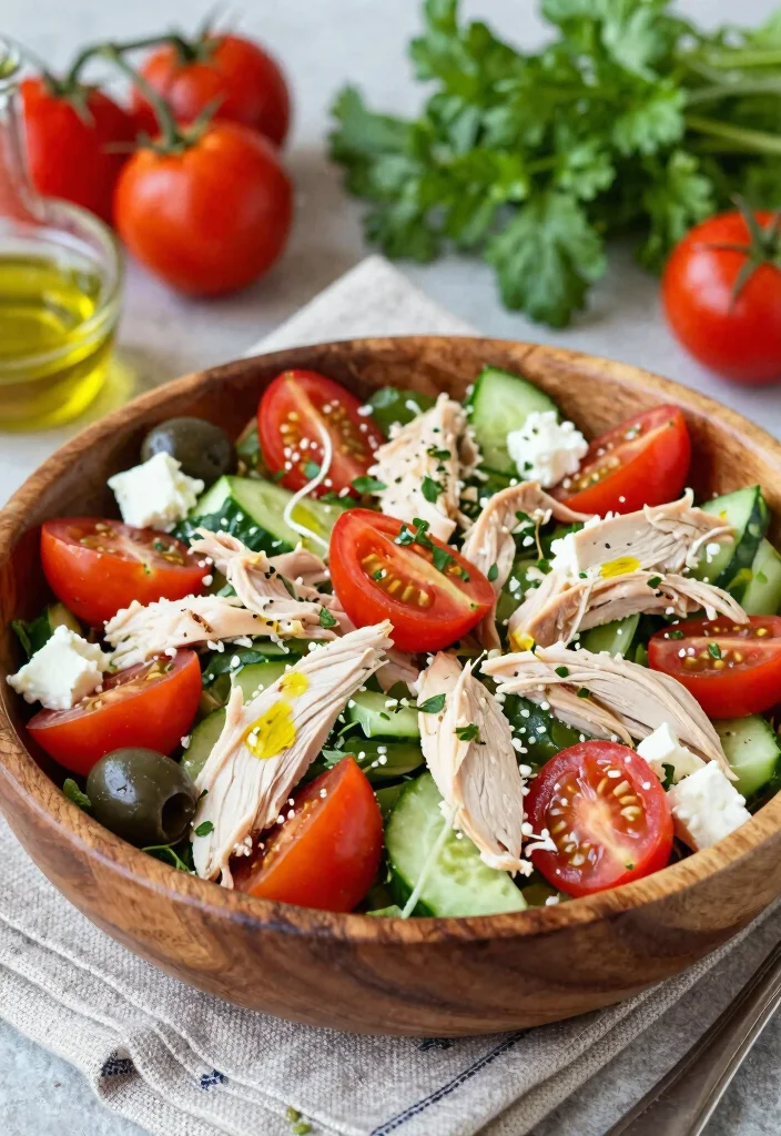 18 Chicken Salad Lunch Ideas That Are Fresh and Flavorful - 3. Mediterranean Chicken Salad 1
