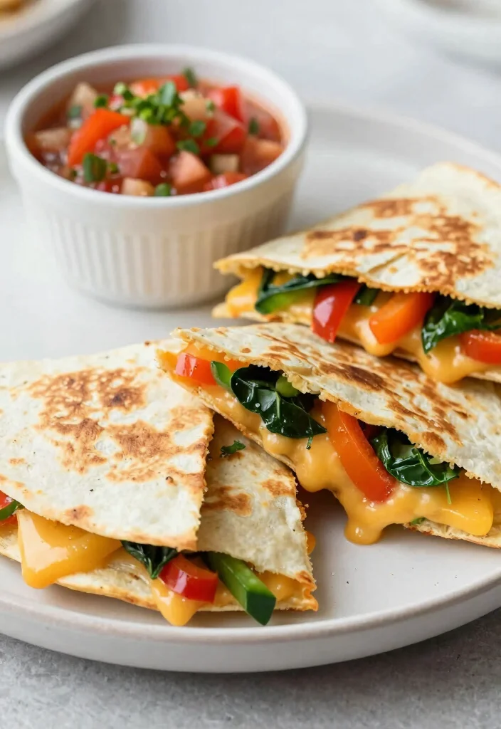18 Cold Lunch Ideas for Kids That Don't Need Reheating - 18. Veggie and Cheese Quesadilla Slices 1