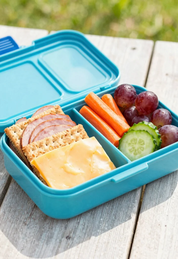 18 Cold Lunch Ideas for Kids That Don't Need Reheating - 2. DIY Lunchables 1