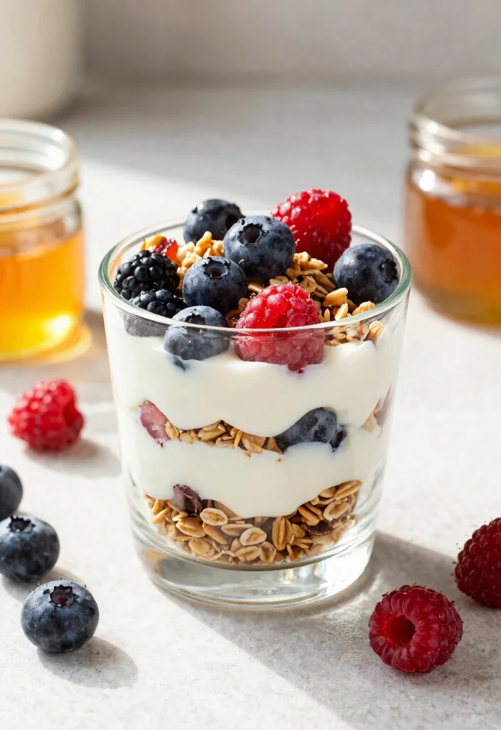 18 Cold Lunch Ideas for Kids That Don't Need Reheating - 3. Fruit and Yogurt Parfait 1
