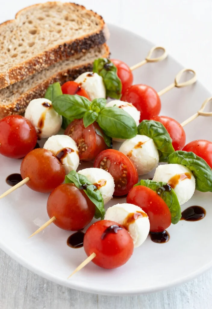 18 Easy Healthy Lunch Ideas for School That Parents Love - 14. Caprese Skewers 1