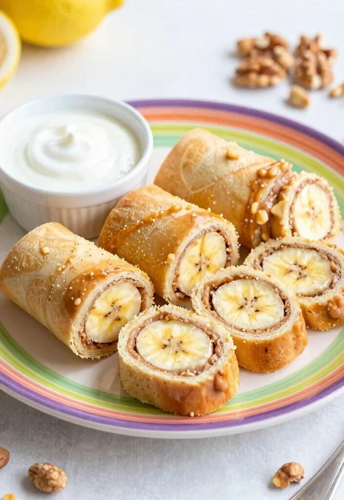 18 Easy Healthy Lunch Ideas for School That Parents Love - 16. Peanut Butter Banana Roll-Ups 1