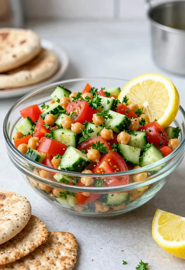 18 Easy Healthy Lunch Ideas for School That Parents Love - 9. Chickpea Salad with Lemon Dressing 1