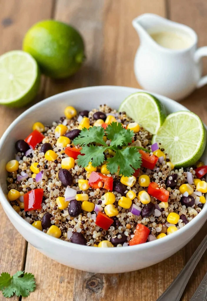 18 Easy High-Protein Lunch Ideas to Keep You Full Longer - 1. Quinoa and Black Bean Salad 1