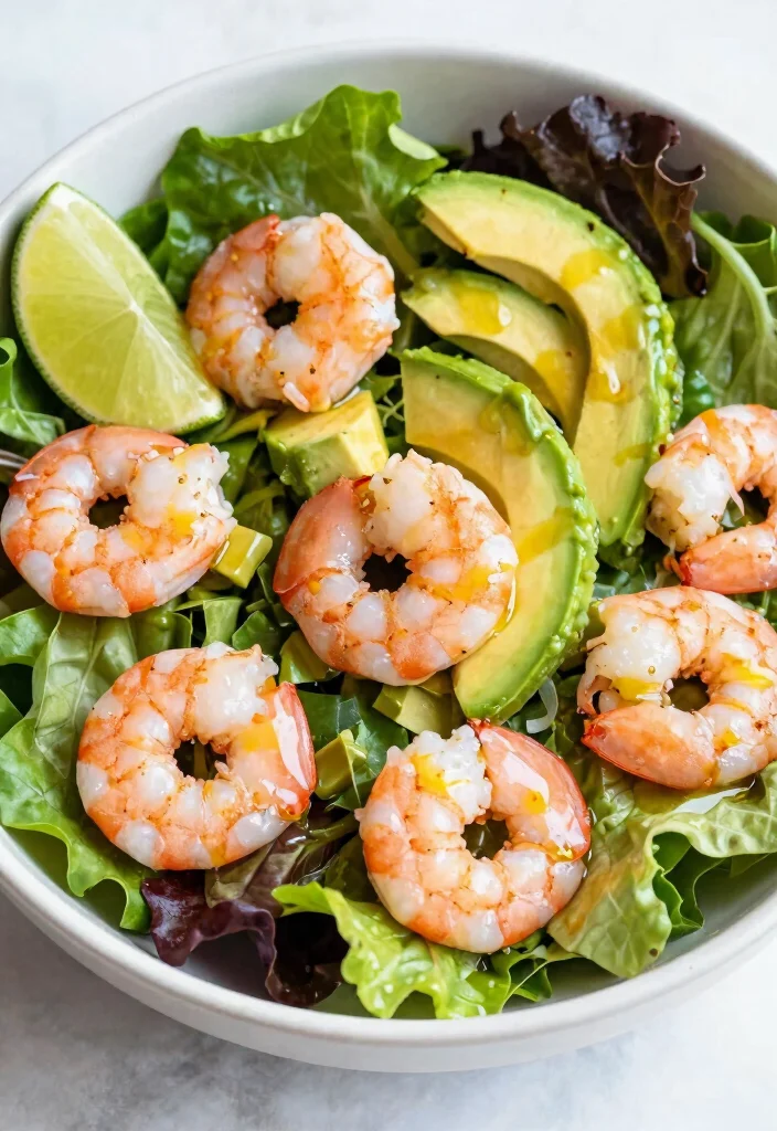 18 Easy High-Protein Lunch Ideas to Keep You Full Longer - 16. Shrimp and Avocado Salad 1