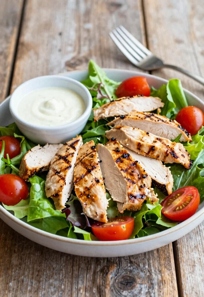 18 Healthy Chicken Lunch Ideas That Are Simple and Satisfying - 1. Grilled Chicken Salad 1