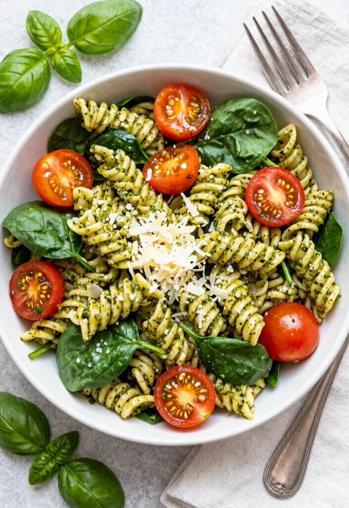 18 Healthy Chicken Lunch Ideas That Are Simple and Satisfying - 11. Chicken Pesto Pasta Salad 1