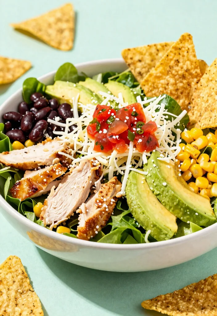18 Healthy Chicken Lunch Ideas That Are Simple and Satisfying - 14. Chicken Taco Salad 1