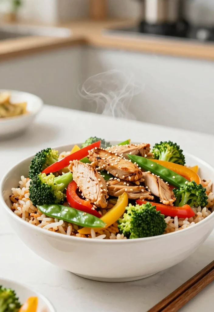 18 Healthy Chicken Lunch Ideas That Are Simple and Satisfying - 5. Chicken Veggie Stir-Fry 1