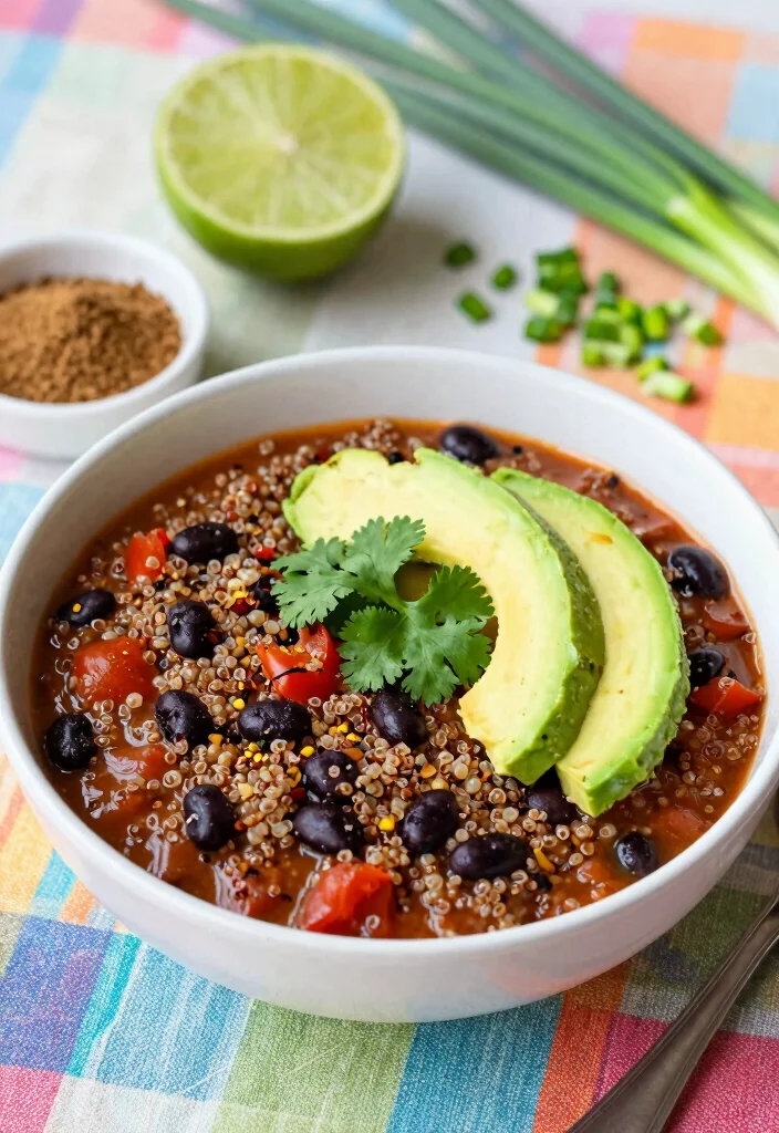 18 Healthy Dinner Recipes Safe for Pregnancy - 1. Quinoa and Black Bean Chili 1
