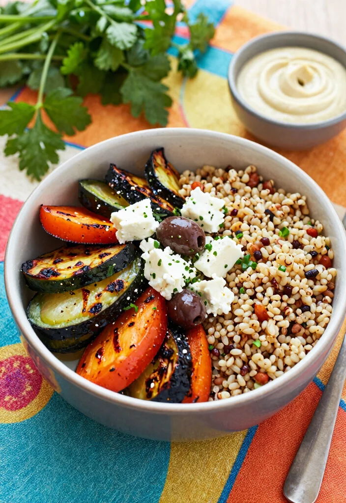 18 Healthy Lunch Prep Ideas for Work (No Stress, No Fuss) - 5. Mediterranean Grain Bowl 1