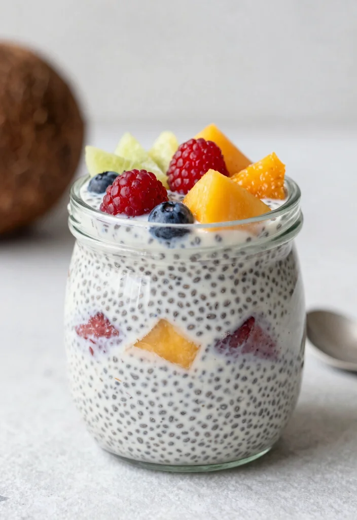18 Japanese Bento Box Lunch Ideas That Look as Good as They Taste - 16. Coconut Chia Pudding 1