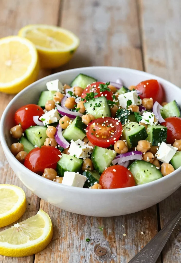 18 Light Dinner Recipes Under 300 Calories - 4. Mediterranean Chickpea Salad 1