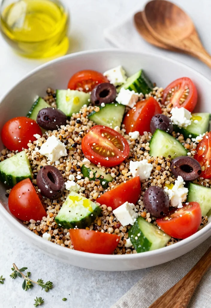 18 Low-Carb Lunch Ideas for Work That Are Easy to Pack - 16. Mediterranean Quinoa Salad 1
