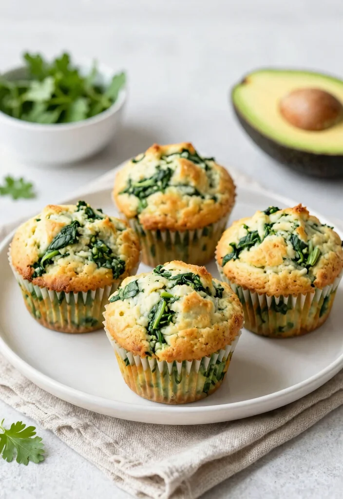 18 Low-Carb Lunch Ideas for Work That Are Easy to Pack - 4. Egg and Spinach Muffins 1