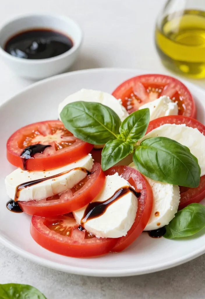 18 Low-Carb Lunch Ideas for Work That Are Easy to Pack - 9. Caprese Salad with Balsamic Reduction 1