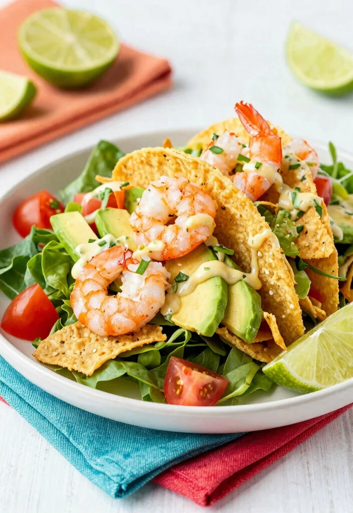 18 Lunch Ideas Under 400 Calories That Still Feel Filling - 14. Shrimp Taco Salad 1