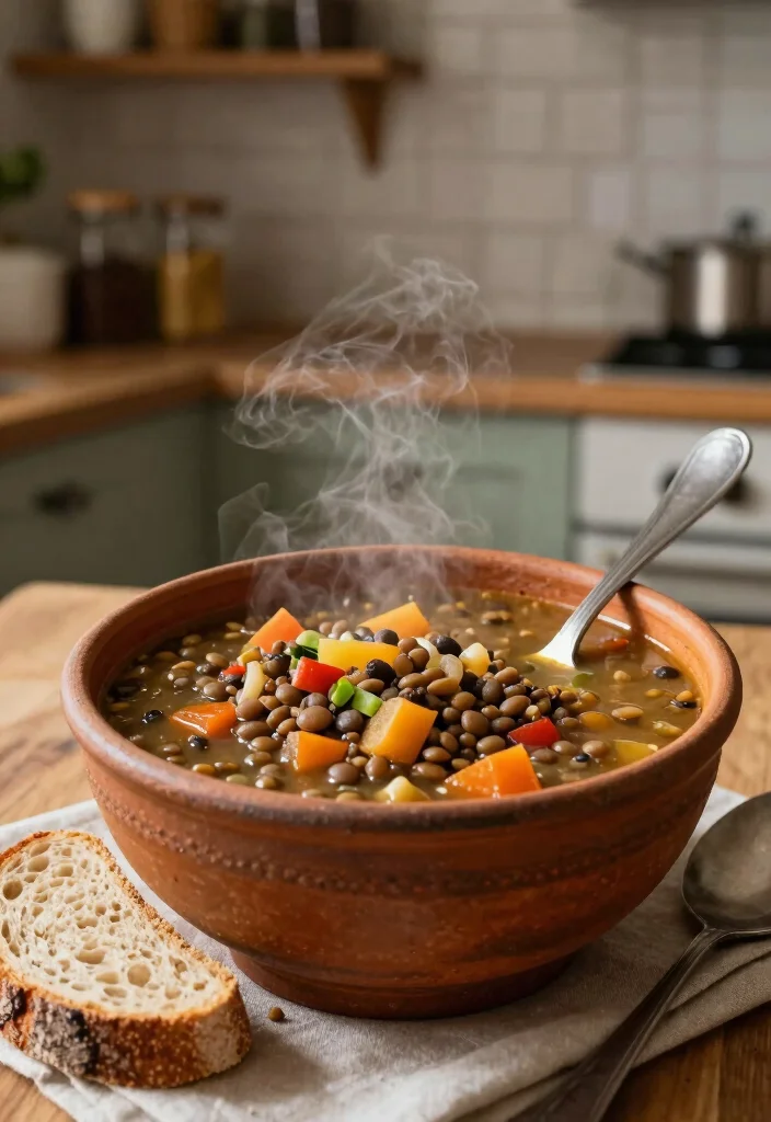 18 Lunch Ideas Under 400 Calories That Still Feel Filling - 6. Lentil and Vegetable Soup 1