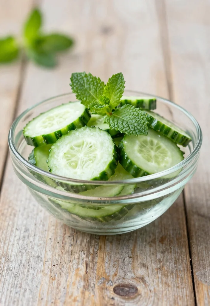 18 Lunch Sides for Sandwiches That Make Any Meal Better - 8. Cucumber and Mint Salad 1