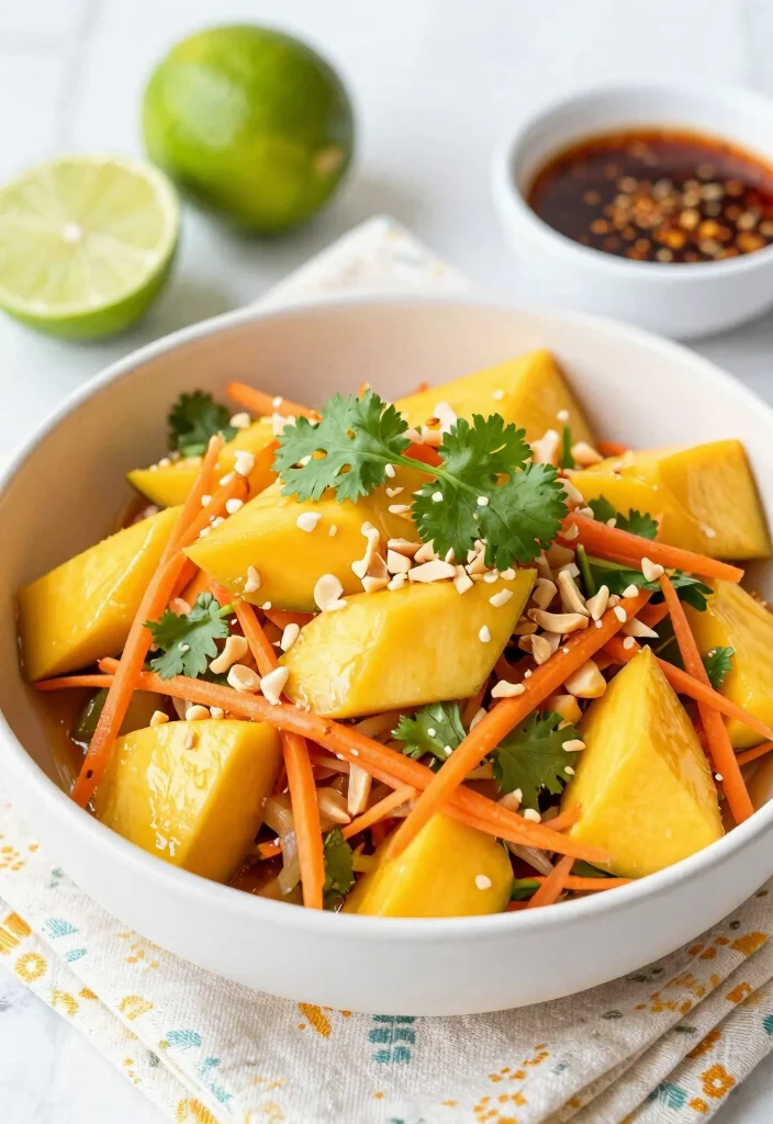 18 No-Oven Dinner Recipes Perfect for Hot Days - 3. Thai Mango Salad 1