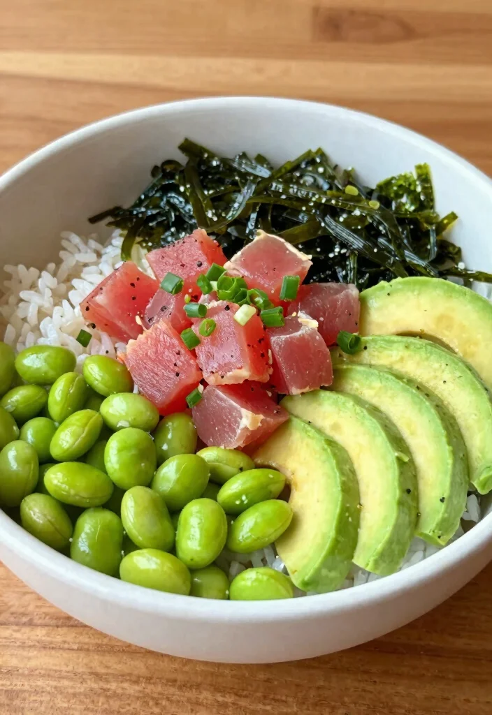 18 No-Oven Dinner Recipes Perfect for Hot Days - 5. Spicy Tuna Poke Bowl 1