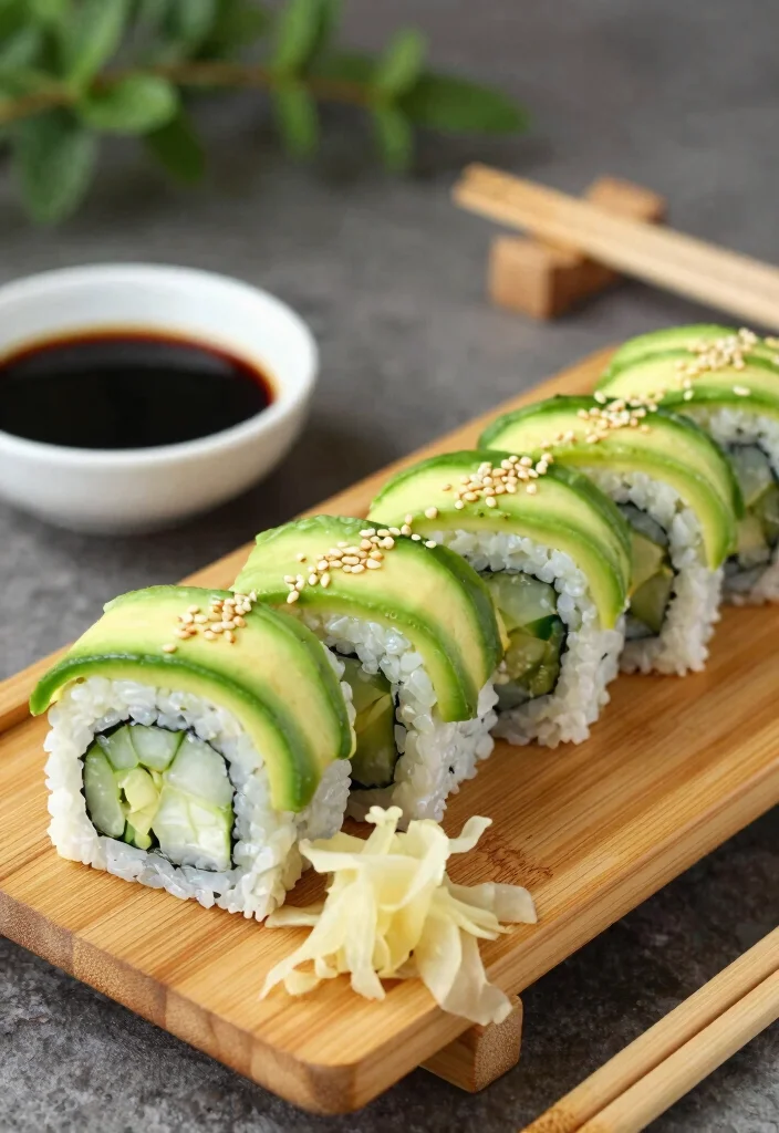 18 No-Oven Dinner Recipes Perfect for Hot Days - 6. Cucumber and Avocado Sushi Rolls 1