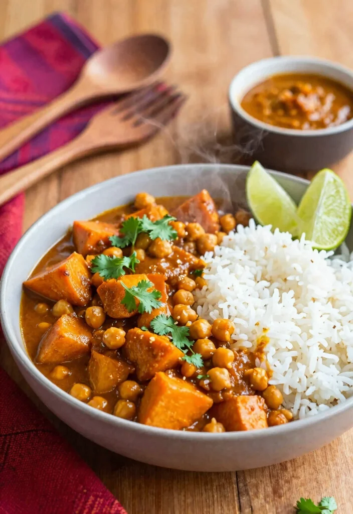 18 No-Pasta Dinner Recipes That Are Still Comforting - 3. Sweet Potato and Chickpea Curry 1