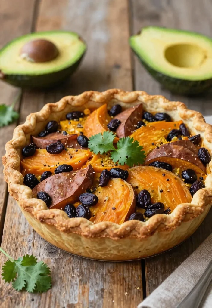 18 Savory Pie Crust Dinner Recipes for Easy Dinners - 12. Sweet Potato and Black Bean Pie 1