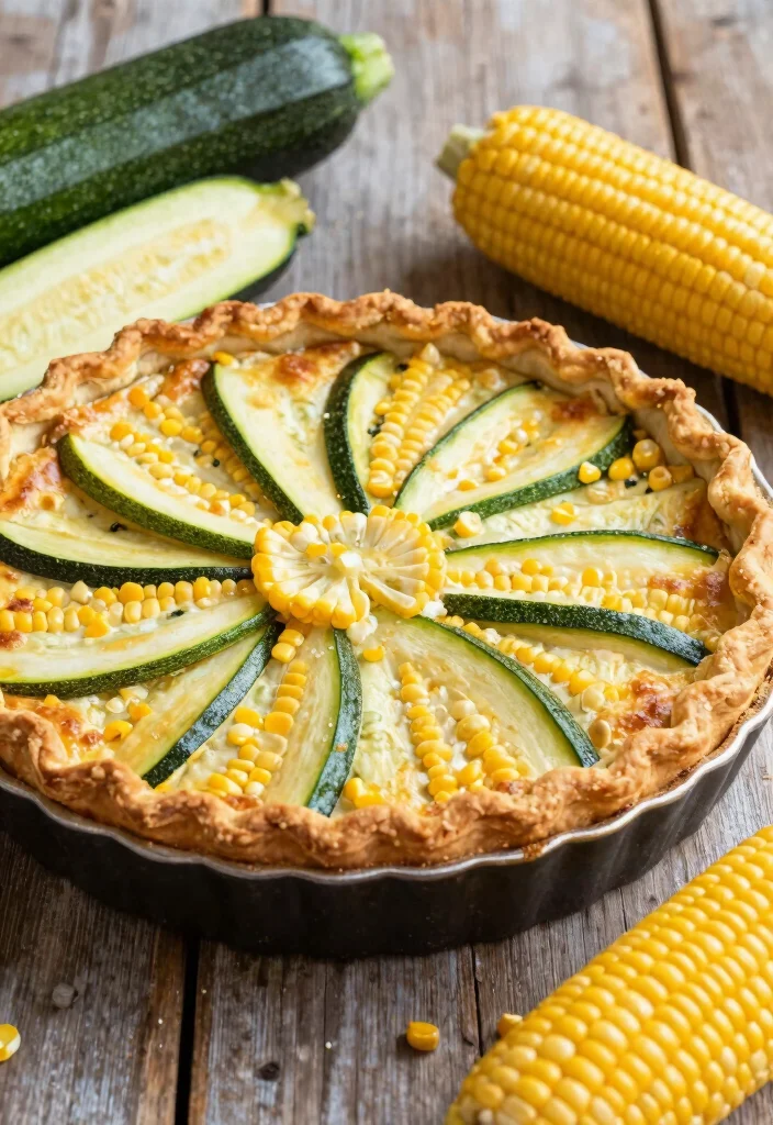 18 Savory Pie Crust Dinner Recipes for Easy Dinners - 16. Zucchini and Corn Pie 1