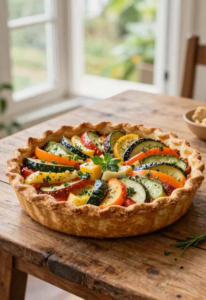 18 Savory Pie Crust Dinner Recipes for Easy Dinners - 4. Ratatouille Pie 1