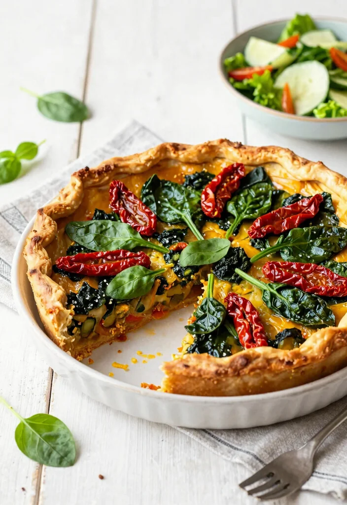 18 Savory Pie Crust Dinner Recipes for Easy Dinners - 6. Mediterranean Vegetable Pie 1