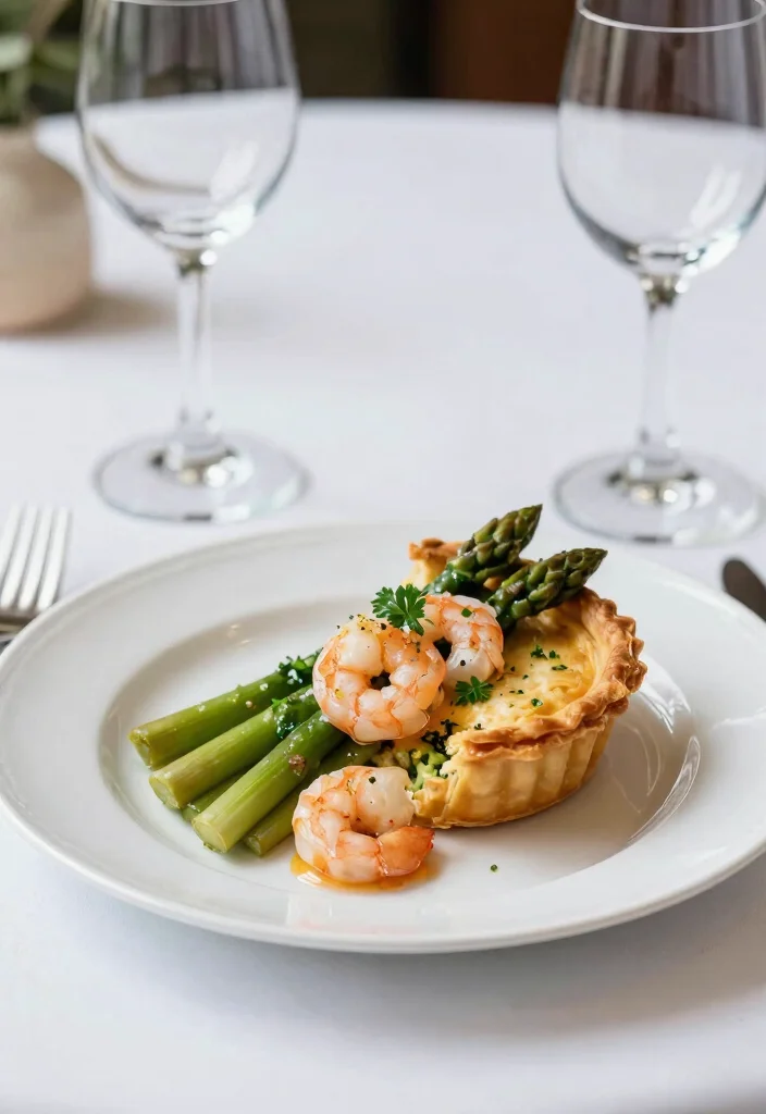 18 Savory Pie Crust Dinner Recipes for Easy Dinners - 7. Shrimp and Asparagus Pie 1