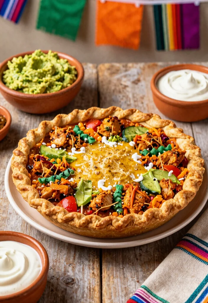 18 Savory Pie Crust Dinner Recipes for Easy Dinners - 8. Tex-Mex Chicken Pie 1