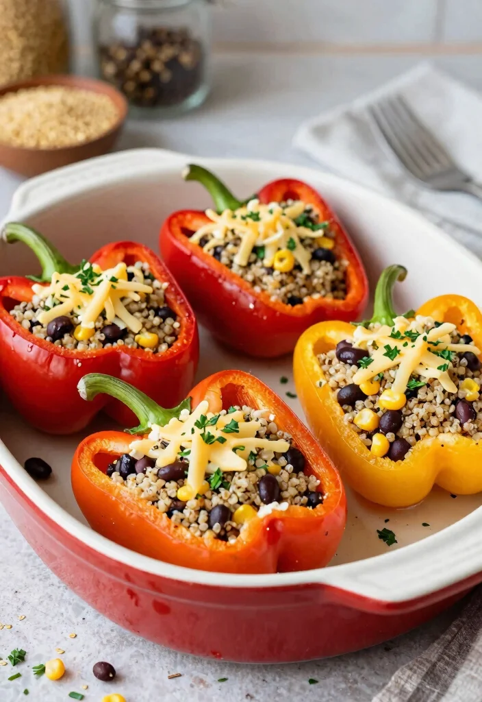 19 21 Day Fix-Approved Dinner Recipes You’ll Actually Enjoy - 2. Quinoa and Black Bean Stuffed Peppers 1