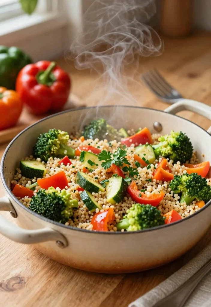 19 Budget-Friendly Healthy Dinner Recipes That Taste Amazing - 1. One-Pot Vegetable Quinoa 1