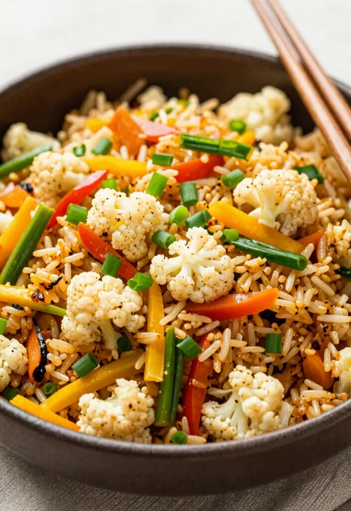 19 Budget-Friendly Healthy Dinner Recipes That Taste Amazing - 11. Quick Cauliflower Fried Rice 1