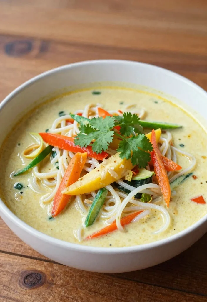 19 Budget-Friendly Healthy Dinner Recipes That Taste Amazing - 12. Thai Coconut Curry Noodles 1