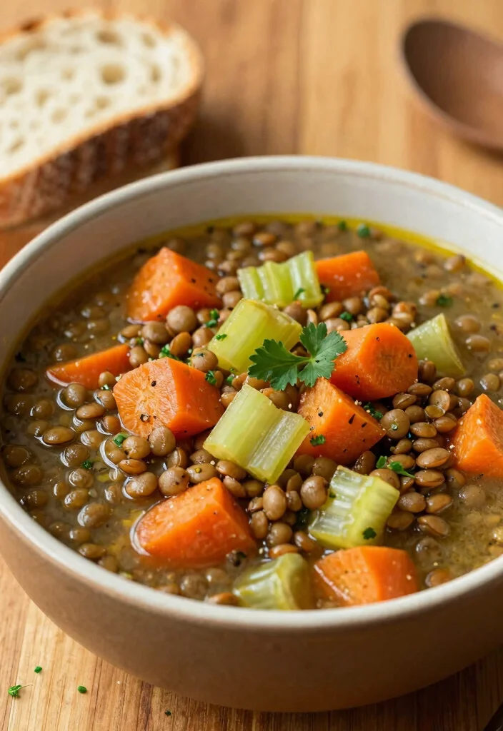 19 Budget-Friendly Healthy Dinner Recipes That Taste Amazing - 14. Savory Lentil and Vegetable Stew 1