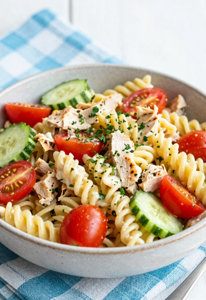 19 Chicken Bacon Dinner Recipes Packed With Flavor - 16. Chicken Bacon Ranch Pasta Salad 1