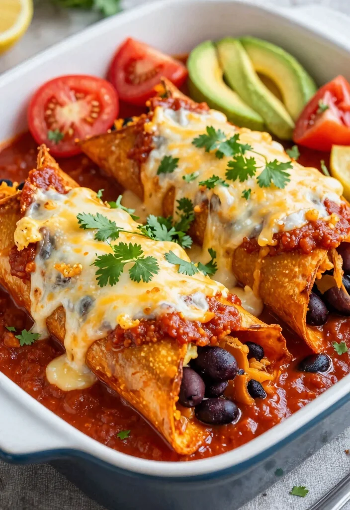 19 Easy Meal Prep Dinner Recipes for the Week Ahead - 11. Sweet Potato and Black Bean Enchiladas 1