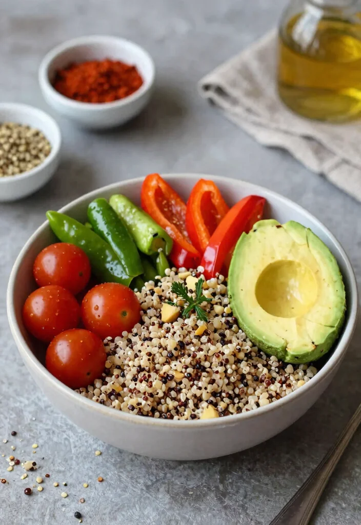 19 Easy Meal Prep Dinner Recipes for the Week Ahead - 2. Veggie-Packed Quinoa Bowls 1