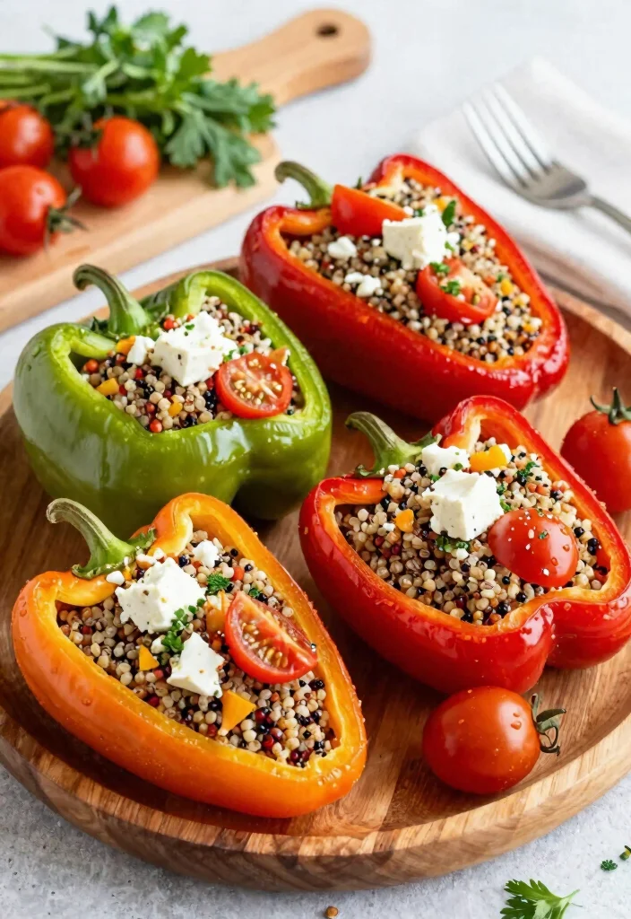 19 Easy Meal Prep Dinner Recipes for the Week Ahead - 5. Mediterranean Stuffed Peppers 1