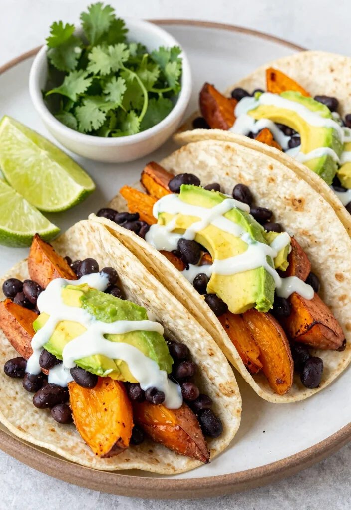 19 Five-Star Dinner Recipes You Can Make at Home - 10. Sweet Potato and Black Bean Tacos 1