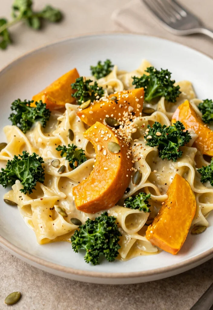 19 Five-Star Dinner Recipes You Can Make at Home - 11. Butternut Squash and Kale Pasta 1