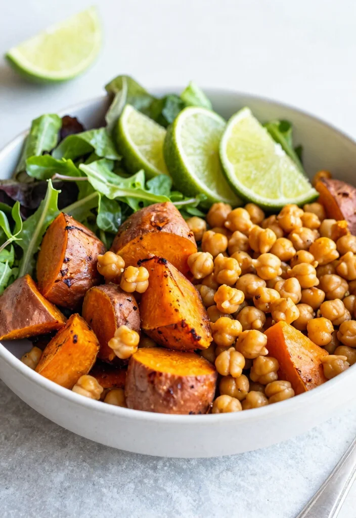 19 Healthy Lunch Bowls for Easy Meal Prep All Week Long - 19. Sweet Potato & Chickpea Salad Bowl 1