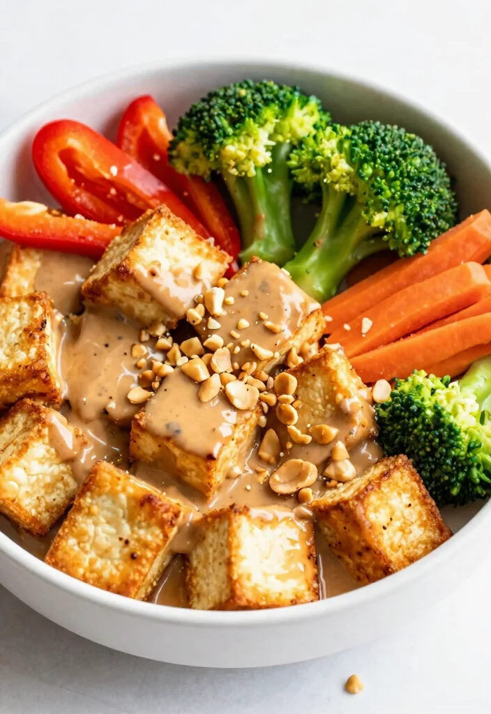 19 Healthy Lunch Bowls for Easy Meal Prep All Week Long - 4. Thai Peanut Tofu Bowl 1