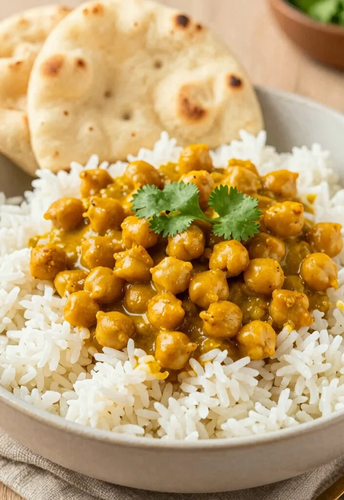 19 Healthy Lunch Bowls for Easy Meal Prep All Week Long - 8. Curried Chickpeas & Rice Bowl 1