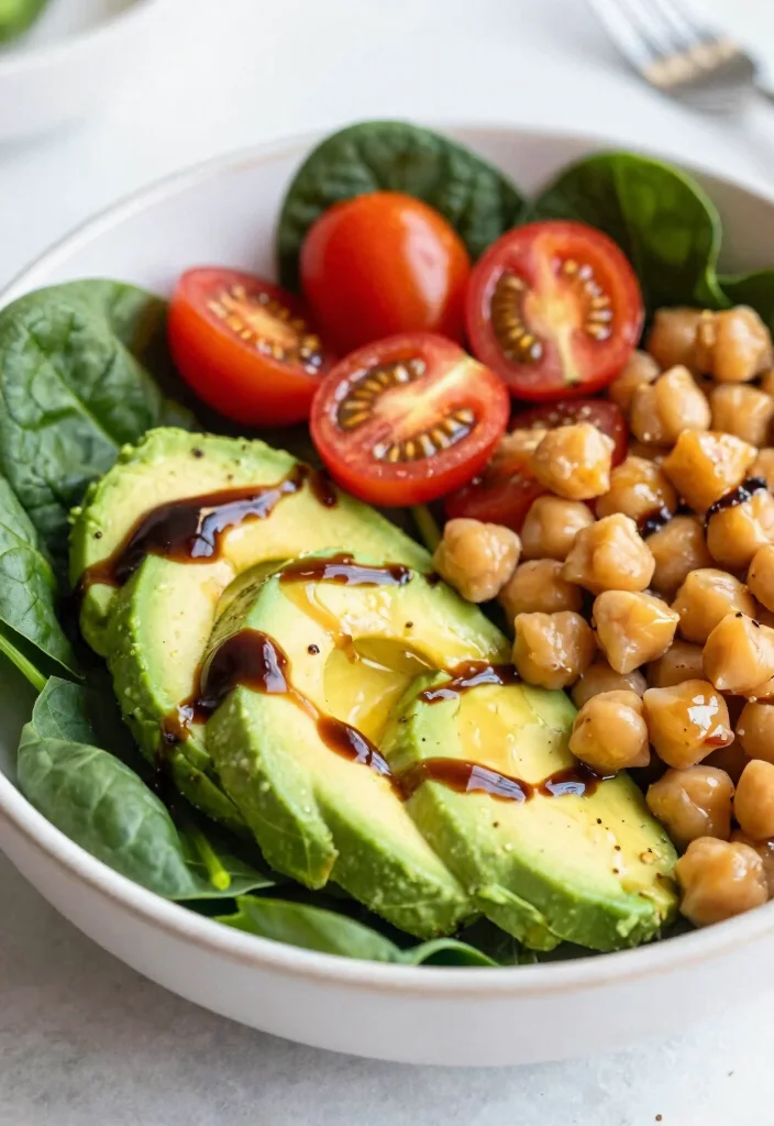 19 Healthy Lunch Bowls for Easy Meal Prep All Week Long - 9. Spinach and Avocado Wrap Bowl 1