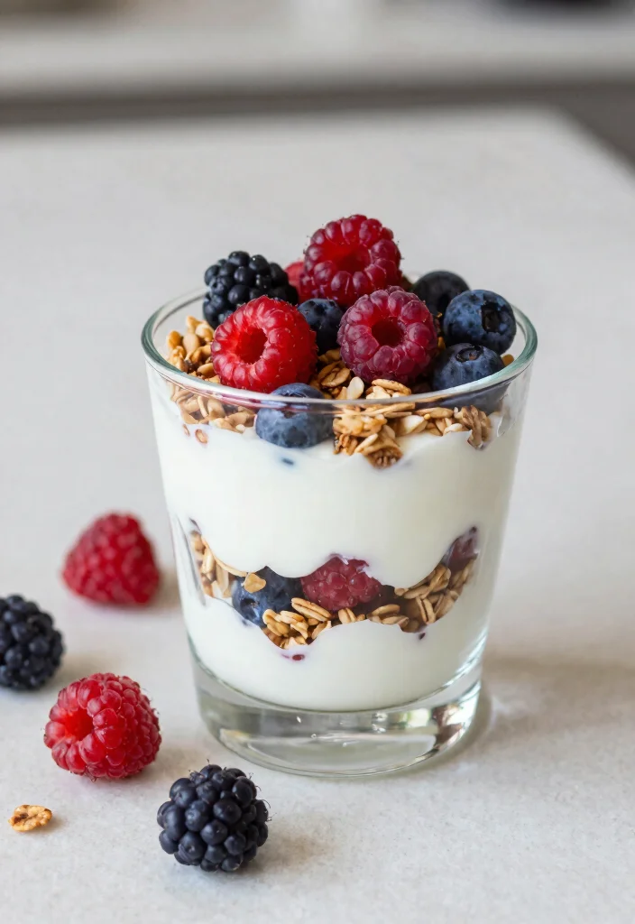 19 Healthy Vegetarian Lunch Ideas That Keep You Full - 15. Greek Yogurt Parfait 1