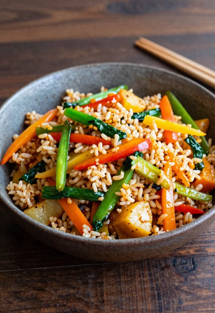19 Healthy Vegetarian Lunch Ideas That Keep You Full - 18. Vegetable Stir-fry with Brown Rice 1